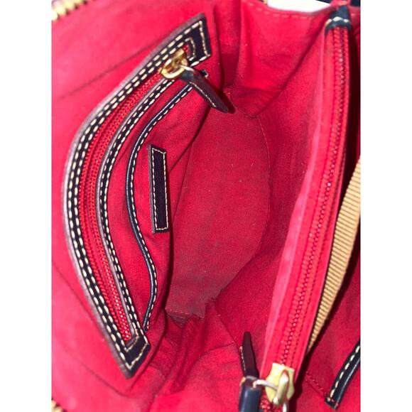 DOONEY & BOURKE, SMALL NAVY SMOOTH LEATHER CROSSBODY BAG - Picture 7 of 16